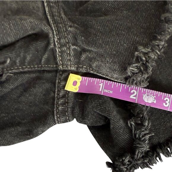 Levi’s Premium 501 High Rise Cutoff‎ Shorts Washed Black Button Fly NWT Size 32 - Picture 12 of 13